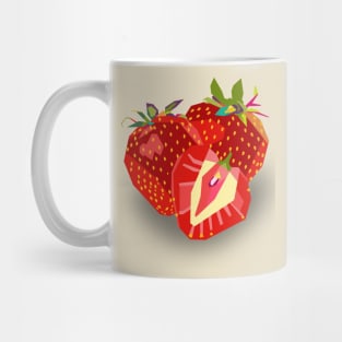 strawberry pop art Mug